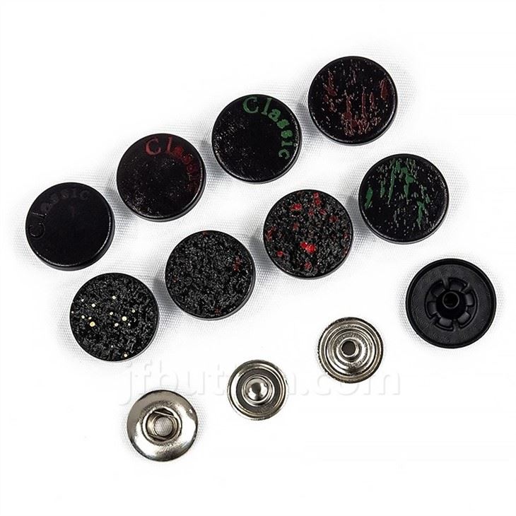 Black Military Snap Fasteners