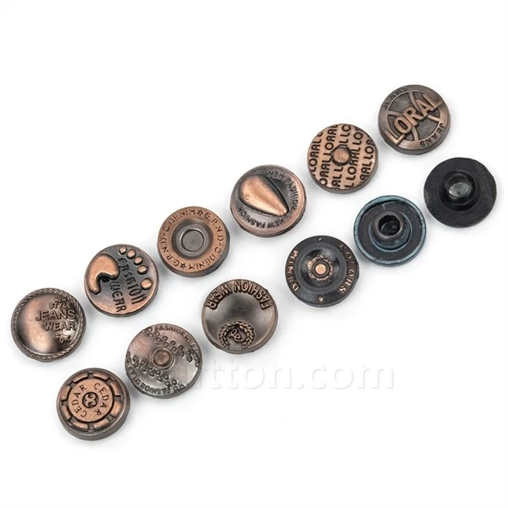 Denim Buttons And Rivets