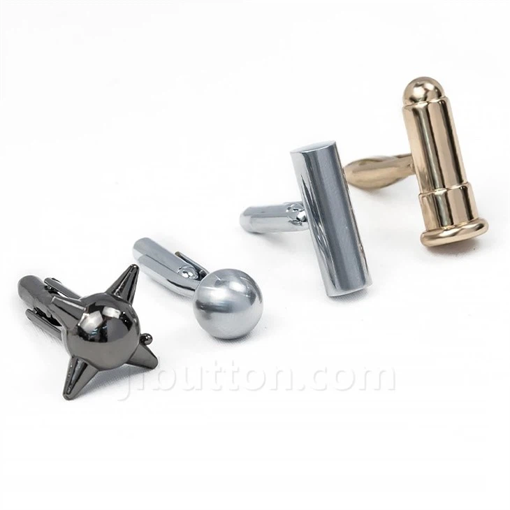 Silver Cufflinks Geometric