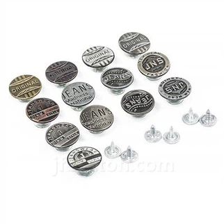 Botones para jeans metal