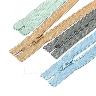 Cremallera de plástico para chaqueta