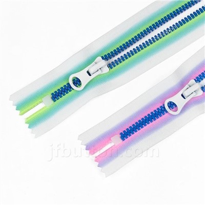 Cremalleras de plástico para chaquetas