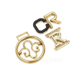 Etiqueta de metal para bolso