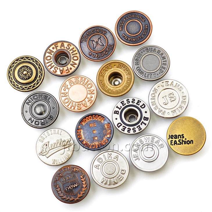 Metal Pants Button