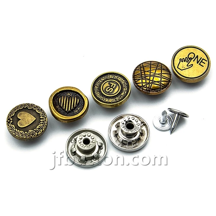 Pants Buttons Metal