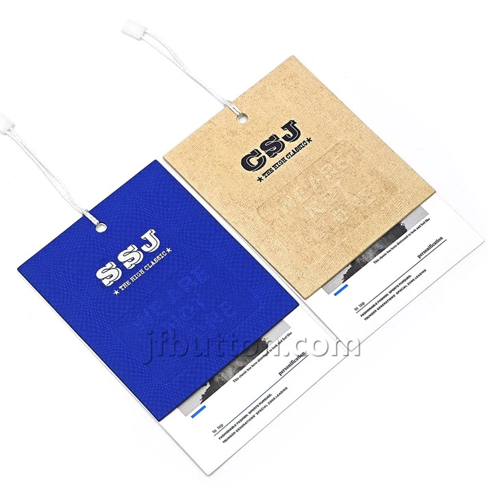 Apparel Hang Tags With String