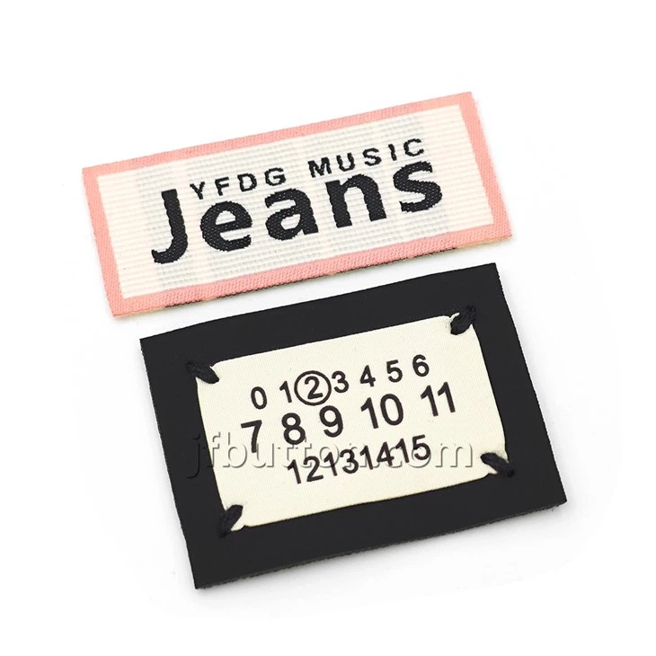 Folded Woven Clothing Tags Labels factory