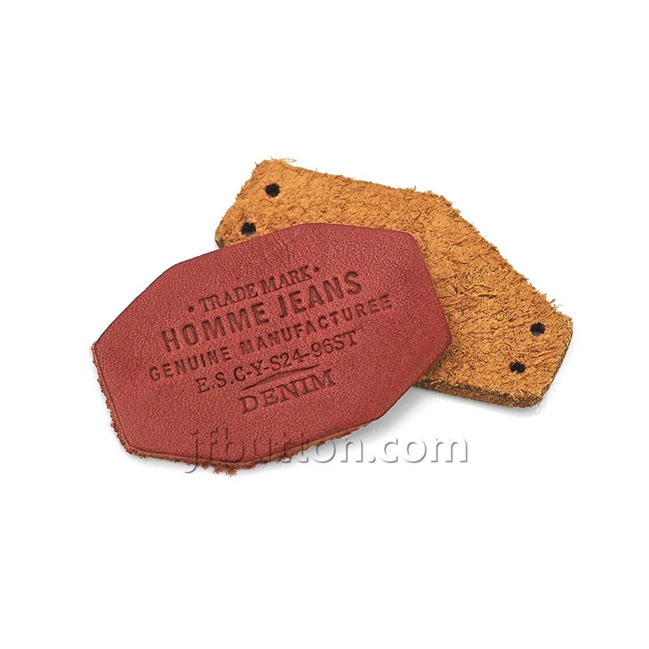 Mini Debossing Leather Labels For Hat