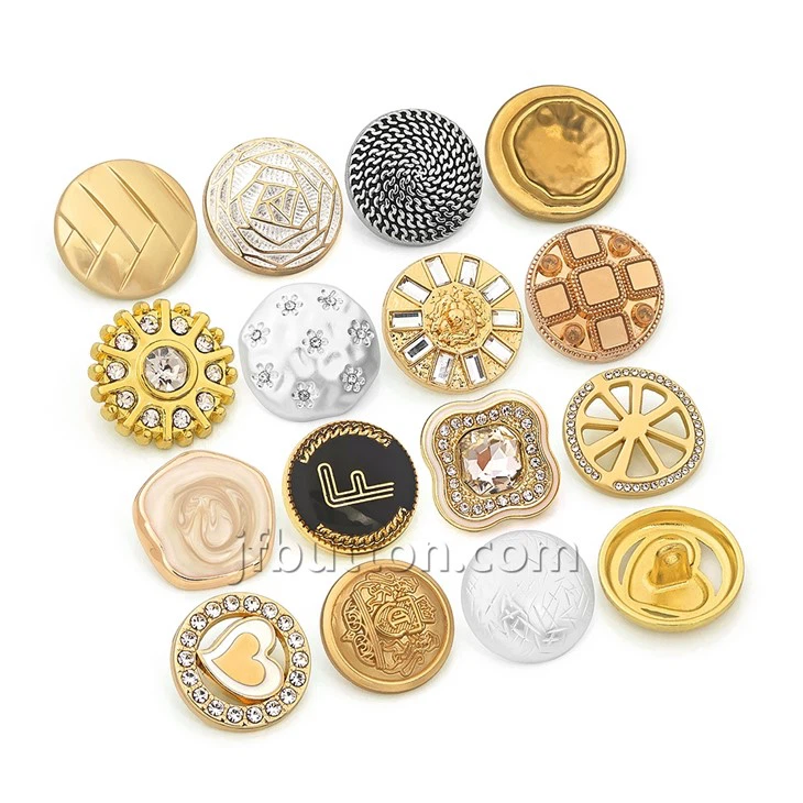 Silver And Gold Shank Buttons
