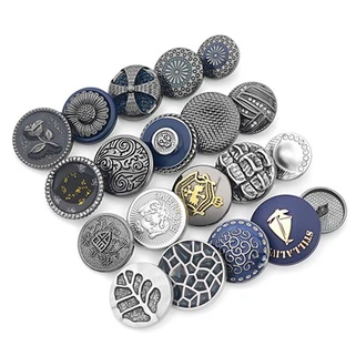 Botones de marinero militar de metal de 10 mm