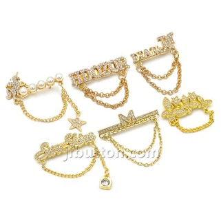 Pins de broche de cadena para ropa