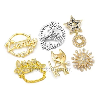 Alfileres y broches de bisutería