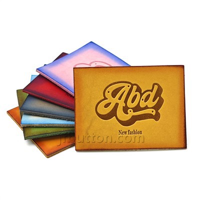 Parche de cuero rectangular personalizado