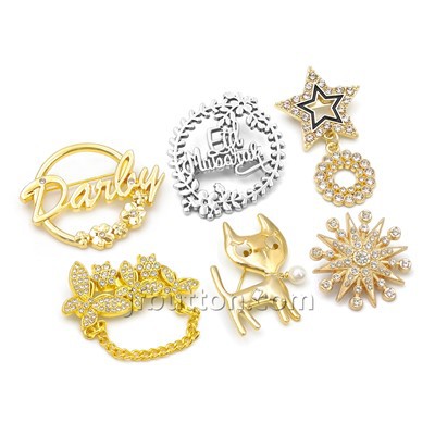 Pns y broches personalizados para chal