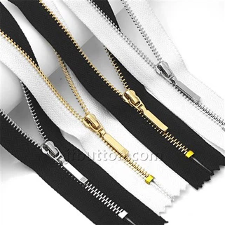 Cremalleras de metal decorativas