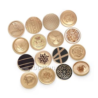 Botones de latón Blazer de doble pecho