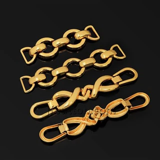 Accesorios de hebilla de metal para zapatos plegables