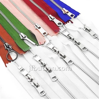 Zippers de metal con fines abiertos para chaquetas