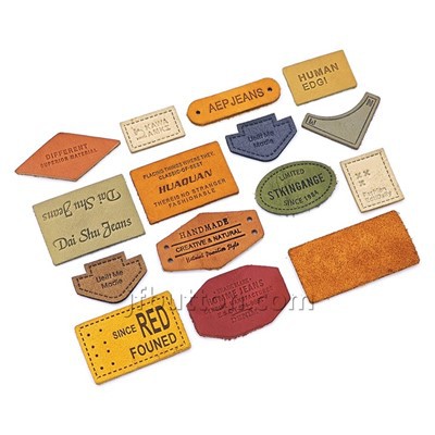 Etiquetas de cuero personalizadas