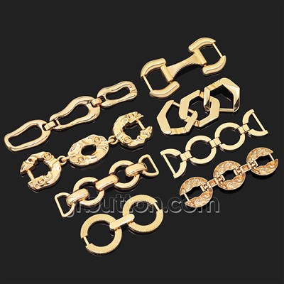 Hebilla De Metal Dorada Para Mocasines