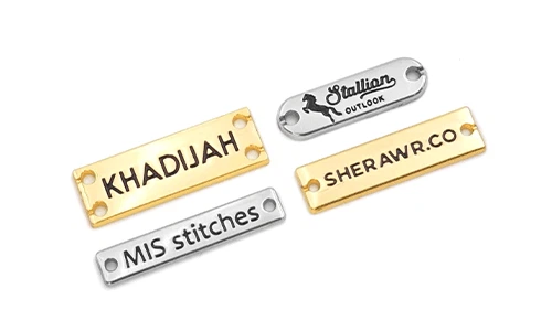 Sewn Metal Tags Sewn Metal Tags