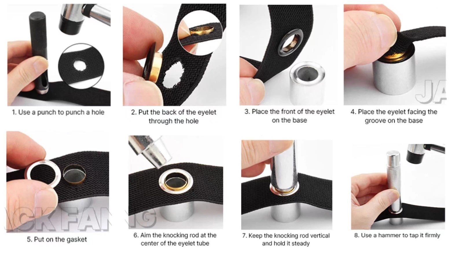 install metal eyelets install metal eyelets