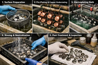 Comprensión de la tecnología de galvanoplastia utilizada en botones y etiquet...