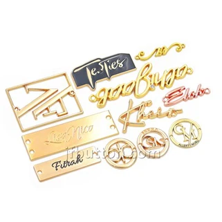 Etiqueta de placa de metal